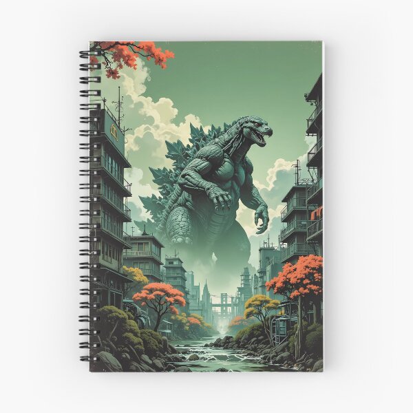 Item preview, Cinematic Kaiju Rising Above Futuristic Metropolitan Skyline designed and sold by BorgSpareParts.