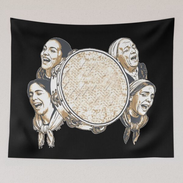 Item preview, Galician tambourine players designed and sold by Shop-Style88.
