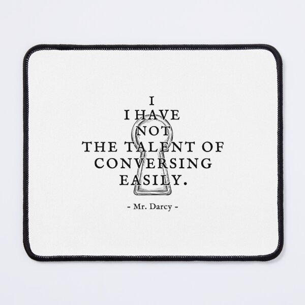 Item preview, Talent Of Conversing Easily Keyhole Mr Darcy Pride and Prejudice designed and sold by Fenay Designs.