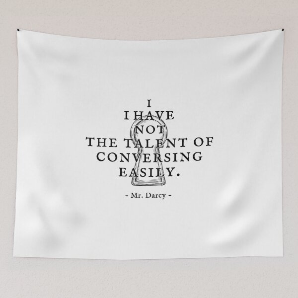 Item preview, Talent Of Conversing Easily Keyhole Mr Darcy Pride and Prejudice designed and sold by Fenay Designs.