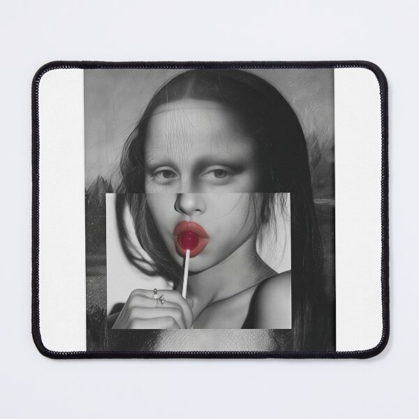 Item preview, Mona Lisa Glitch Pop Art – Surreal Renaissance Candy Portrait designed and sold by MONINA-DESIGN.