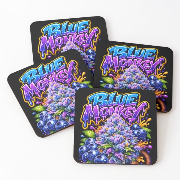 Item preview, Blue Monkey Graffiti Print | Sweet Blueberry Tropical Hybrid designed and sold by WAUZ.