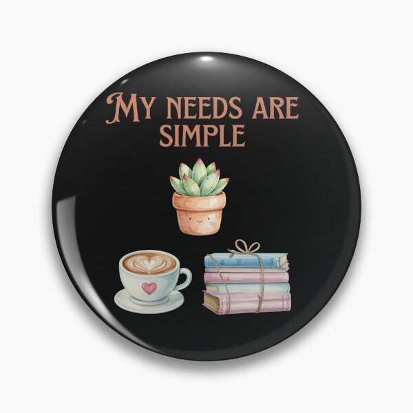 Item preview, My Needs Are Simple Books Plants Coffee T-shirt Gifts  designed and sold by ZemVibe.