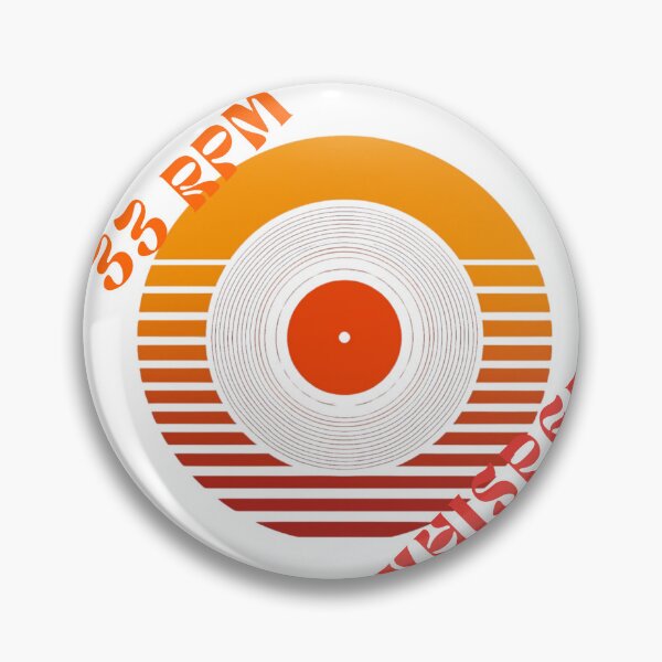 Item preview, Vibrant Groove: 70s Retro Sunset 33 RPM Vinyl Art designed and sold by Rarewhisper.