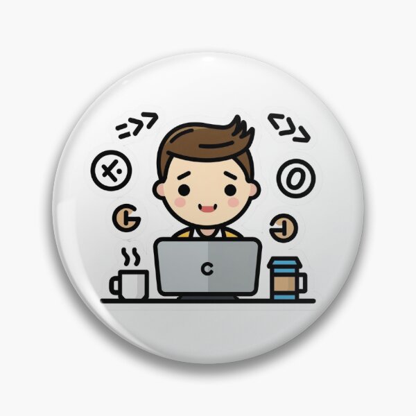 Item preview, Programmer Coffee Sticker — Funny Coder Developer Gift Decal for Laptop & Water Bottle designed and sold by Stick_It_With_Love.