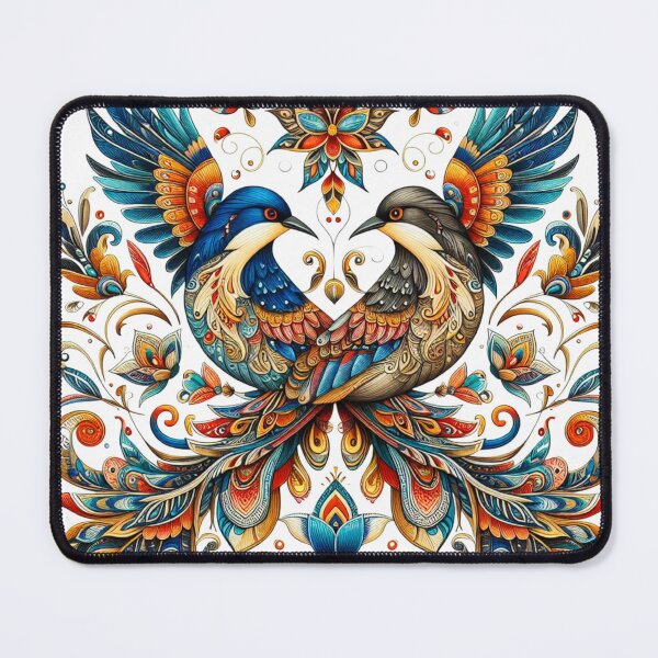Item preview, Mystical Love Birds | Vibrant Pattachitra Fusion Art designed and sold by Radhamadhaba Pattachitra Vibes”.