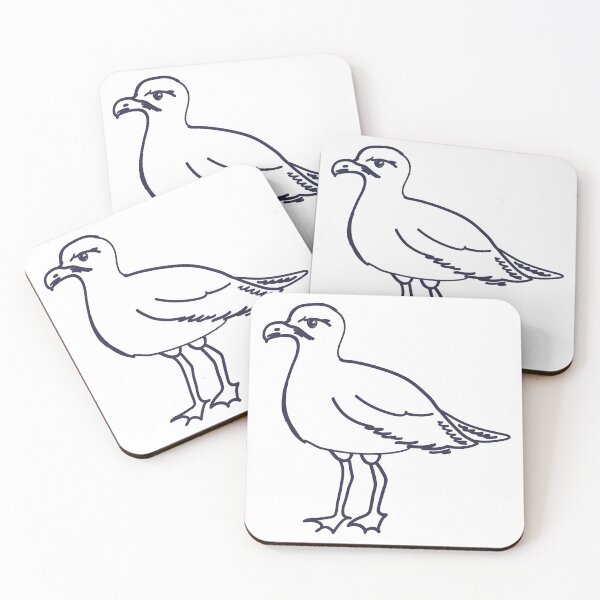 Item preview, Hand Drawn Seagull Coastal Sketch Illustration designed and sold by missbobbit.