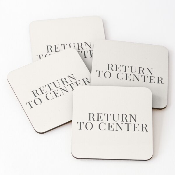 Artikelvorschau, Return to Center Minimalist Quote entworfen und verkauft von BestVarieties.
