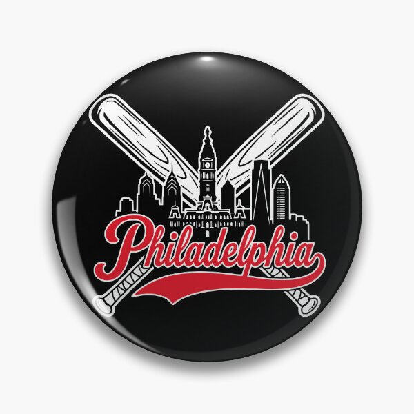 Item preview, Retro Philadelphia Baseball Fan City Skyline designed and sold by Imaginationbeyond.
