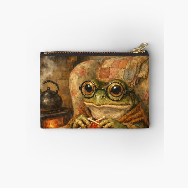 Item preview, Frog's Armchair Knits - Cottagecore Frog designed and sold by bapupa.