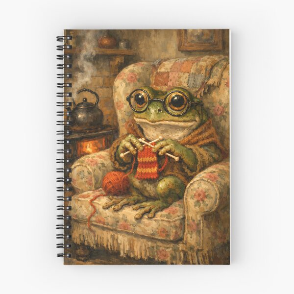 Item preview, Frog's Armchair Knits - Cottagecore Frog designed and sold by bapupa.