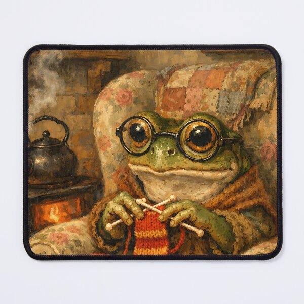 Item preview, Frog's Armchair Knits - Cottagecore Frog designed and sold by bapupa.