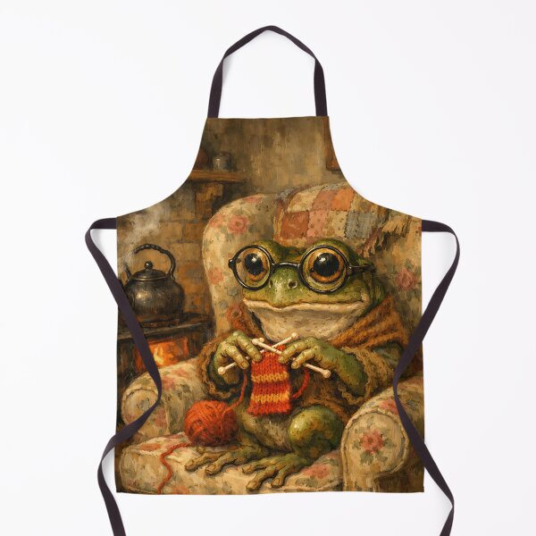 Item preview, Frog's Armchair Knits - Cottagecore Frog designed and sold by bapupa.