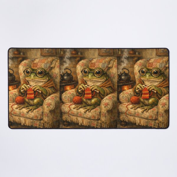Item preview, Frog's Armchair Knits - Cottagecore Frog designed and sold by bapupa.