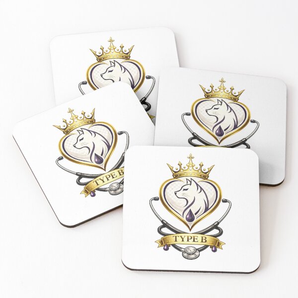 Item preview, Cat Blood Type B = Elegant Veterinary Crown Desing designed and sold by Indefix.