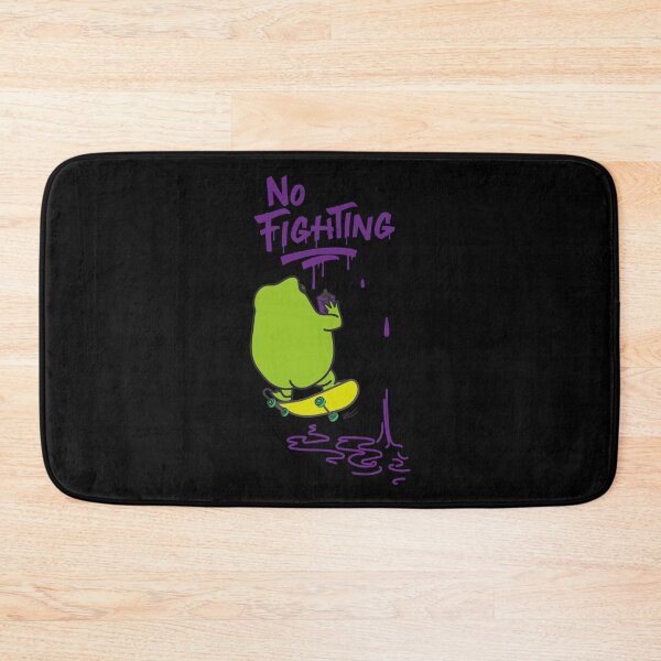Item preview, No Fighting Skater Frog Graffiti Funny Street Art designed and sold by SKETCHYANDGRAPHIC.