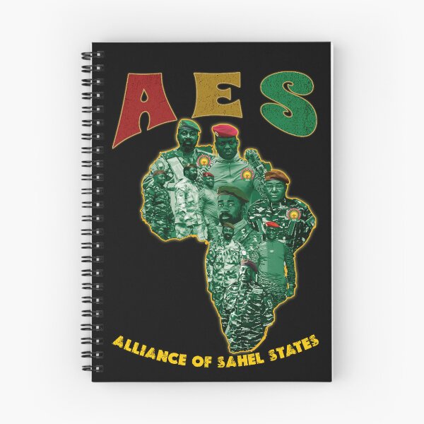 Item preview, Alliance of Sahel States (AES) - Ibrahim Traore, Assimi Goita, Abdourahamane Tchiani Pan African map designed and sold by Youngkev-arts.