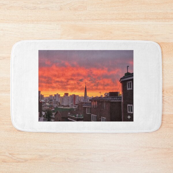 Item preview, Fiery Sunset Over Quiet City Streets designed and sold by Purely Art Shop.