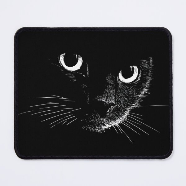 Item preview, Black Cat Can See You White Silhouette designed and sold by GrinGalore.