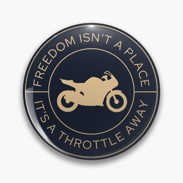 Item preview, Freedom Isn’t a Place It’s a Throttle Away – Biker Quote Sticker designed and sold by Mildly Offensive Club.