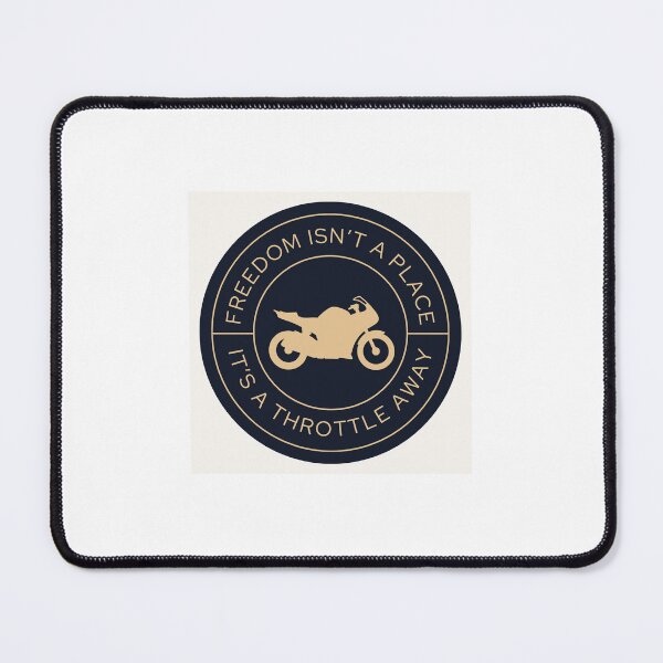 Item preview, Freedom Isn’t a Place It’s a Throttle Away – Biker Quote Sticker designed and sold by Mildly Offensive Club.