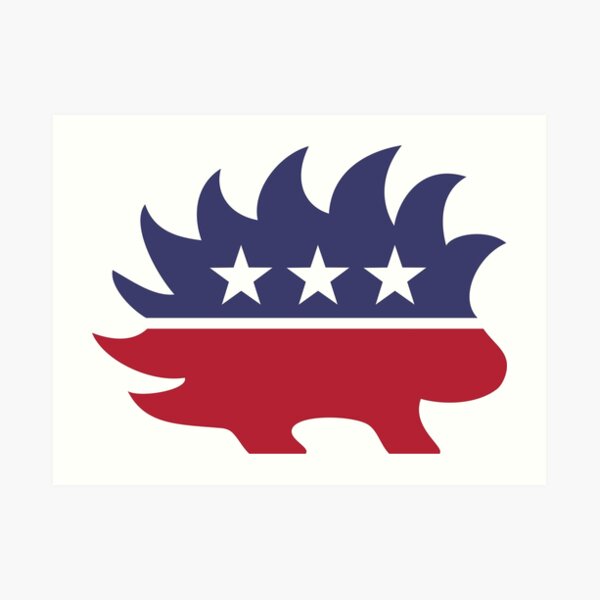 Libertarian Party Porcupine Art Print
