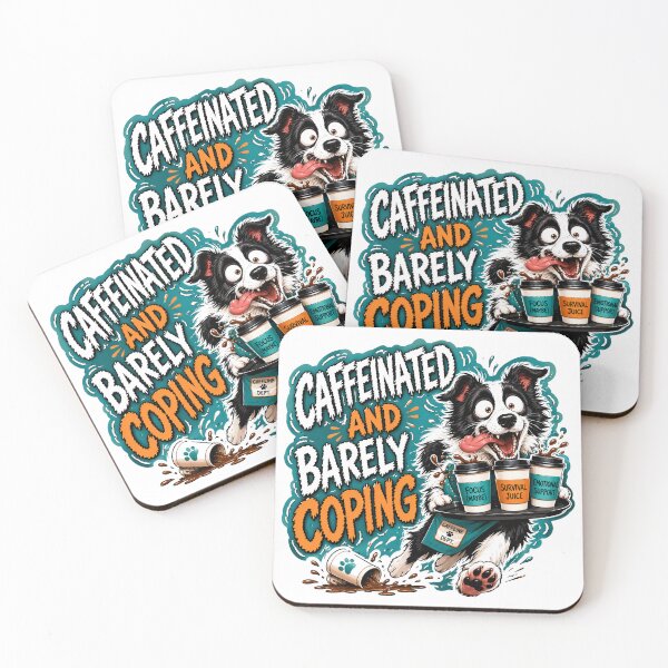 Item preview, Regalo divertido de café con un Border Collie con cafeína que apenas puede con todo designed and sold by Gentlestate.