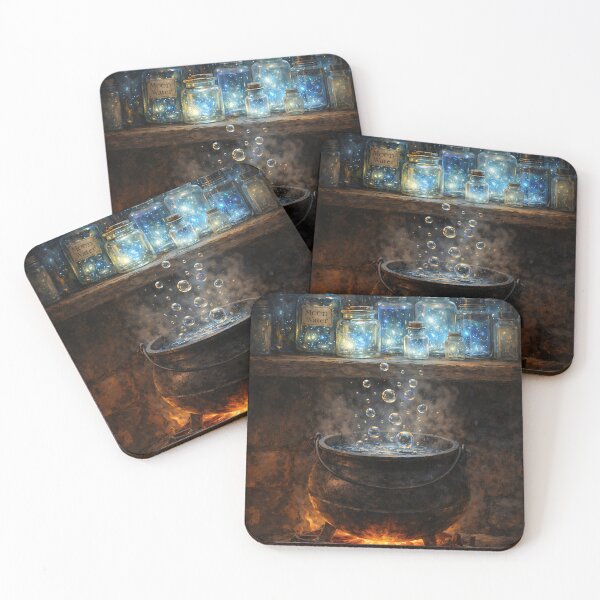 Item preview, Cauldron’s Gentle Glow - Cottagecore Witch designed and sold by bapupa.