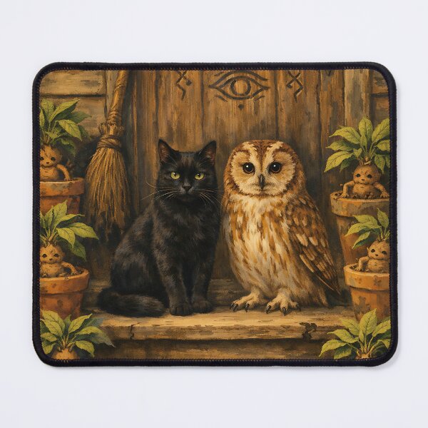 Item preview, Porch of Familiars - Cottagecore Witch designed and sold by bapupa.