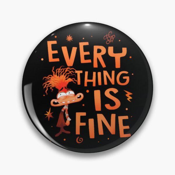 Item preview,  Everything Is Fine Anxietys Inside Out 2 Anxietys designed and sold by NightSik.