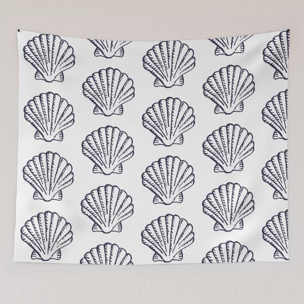 Item preview, Hand Drawn Seashell  Coastal Sketch Illustration designed and sold by missbobbit.