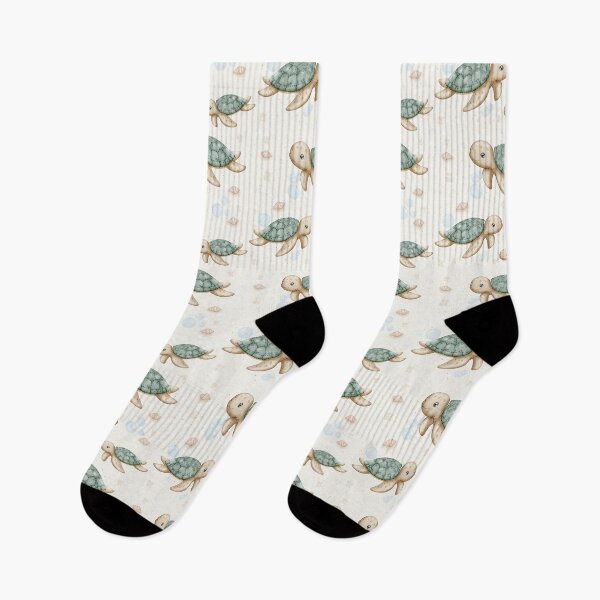 Item preview, Cute Sea Turtle Seamless Pattern Design designed and sold by PinkOctopusArt.