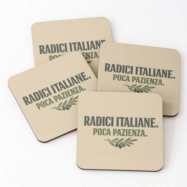 Item preview, Radici Italiane Poca Pazienza Italian Pride Olive Design designed and sold by POD DYNASTY.