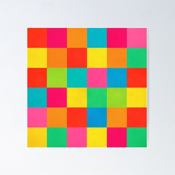 Item preview, 60s Retro Rainbow Mosaic – Mid-Century Multicolor Pop Art designed and sold by Ela Design Studio .