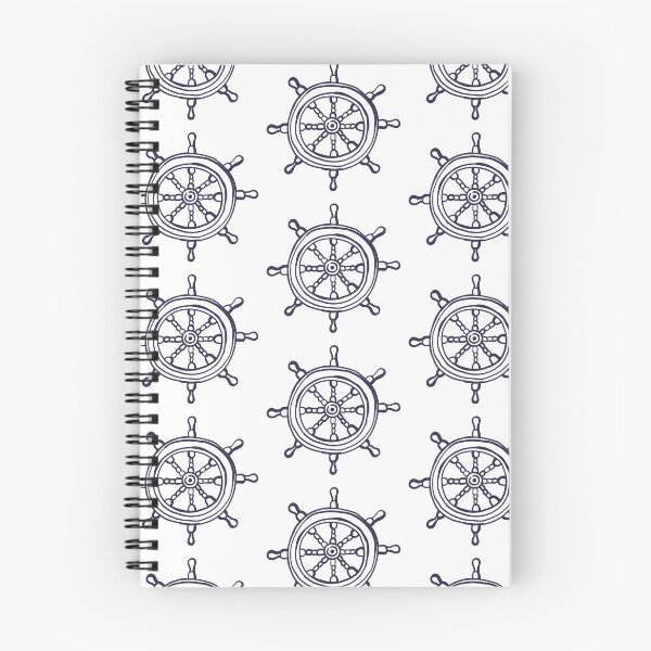 Item preview, Hand Drawn Steering Wheel Maritime Sketch Illustration designed and sold by missbobbit.
