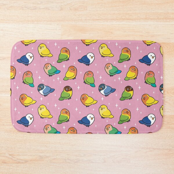 Item preview, Tiny lovebirds in pink designed and sold by Erika Vaigel Creations.