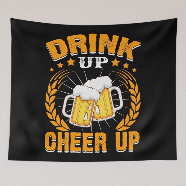 Item preview, Drink Up Cheer Up Beer Lover Party Fun designed and sold by SanTiOmal.