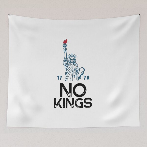 Item preview, Anti Trump No Kings Protest Quote on Black designed and sold by Artycom.
