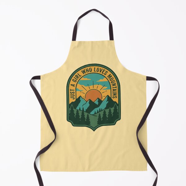 Item preview, Retro Just A Girl Who Loves Mountains Hiking designed and sold by Imaginationbeyond.
