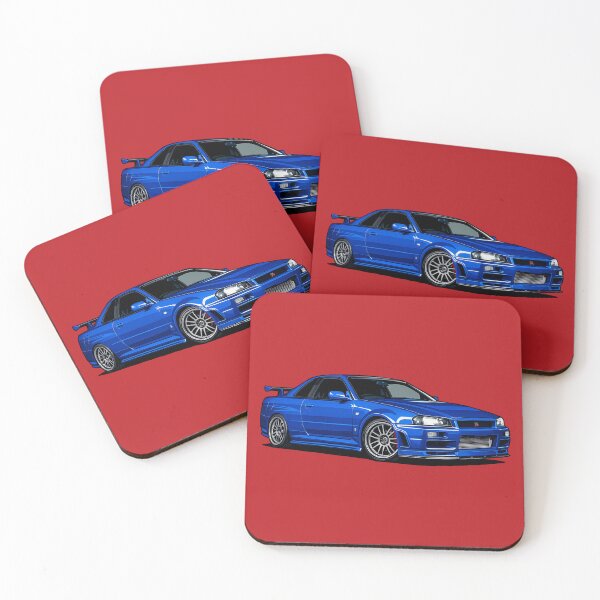 Item preview, Skyline R34 GT-R Bayside Blue designed and sold by VenZolic.