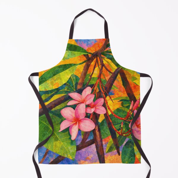 Item preview, 3 Plumeria Flowers, Papercut Collage Childrens Book Illustration, designed and sold by SWSandraWechner.