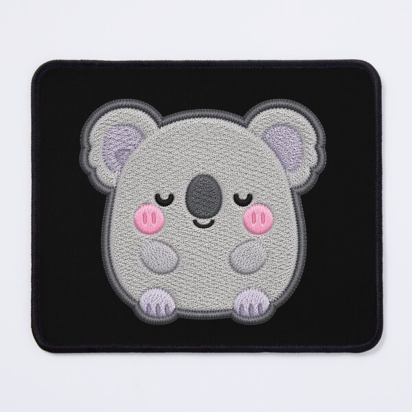 Item preview, Super Cute Kawaii Koala Embroidery Patch Style | Chibi Pastel Grey Lavender Koala Aesthetic | Cute Animal Design designed and sold by ColorSplash123.