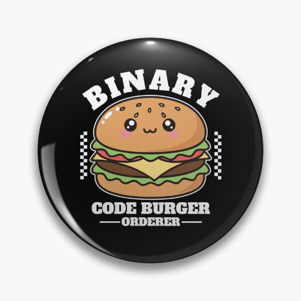 Item preview, Binary code burger  designed and sold by Peerless-Prime.