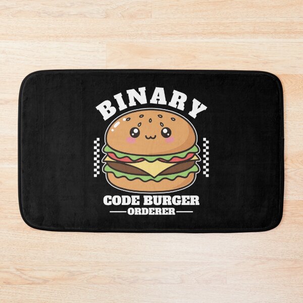Item preview, Binary code burger  designed and sold by Peerless-Prime.