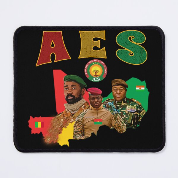 Item preview, AES - Alliance of Sahel States - Mali Burkina Faso Niger | Modern Pan Africanism | Traore Goita Tchiani designed and sold by Youngkev-arts.