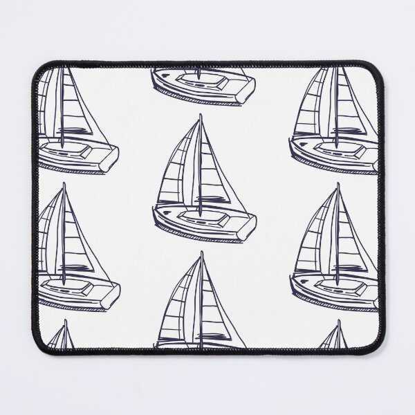 Item preview, Hand Drawn Yacht Nautical Sketch Illustration designed and sold by missbobbit.