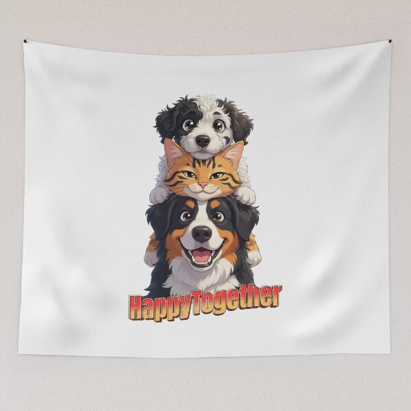 Item preview, Happy Together Pet Stack designed and sold by logoraedesign.