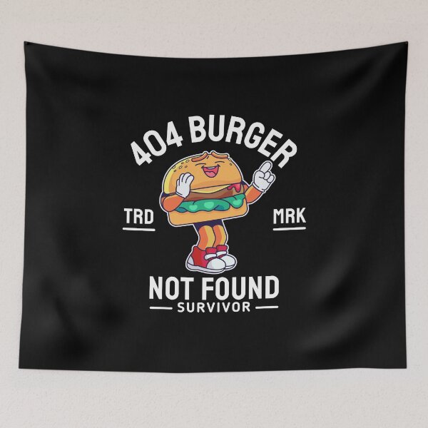 Item preview, 404 burger not found  designed and sold by Peerless-Prime.
