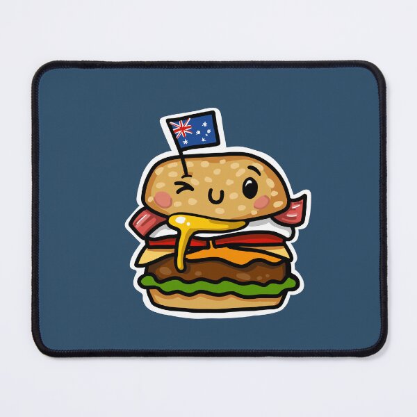 Item preview, Aussie burger egg and bacon Australia cute food designed and sold by sianelliot.