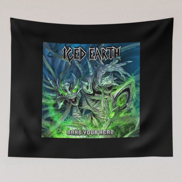 Item preview, Iced Earth - Bang Your Head album 2022 designed and sold by CreepyApparel.